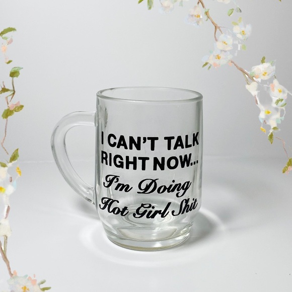 CUSTOM MADE GLASS COFFEE MUG